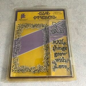 Provo Craft Clear Impressions Clear Acrylic Stamp Set